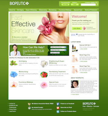 Biopeutic website