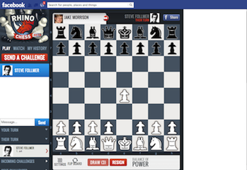 Rhino Chess Facebook app